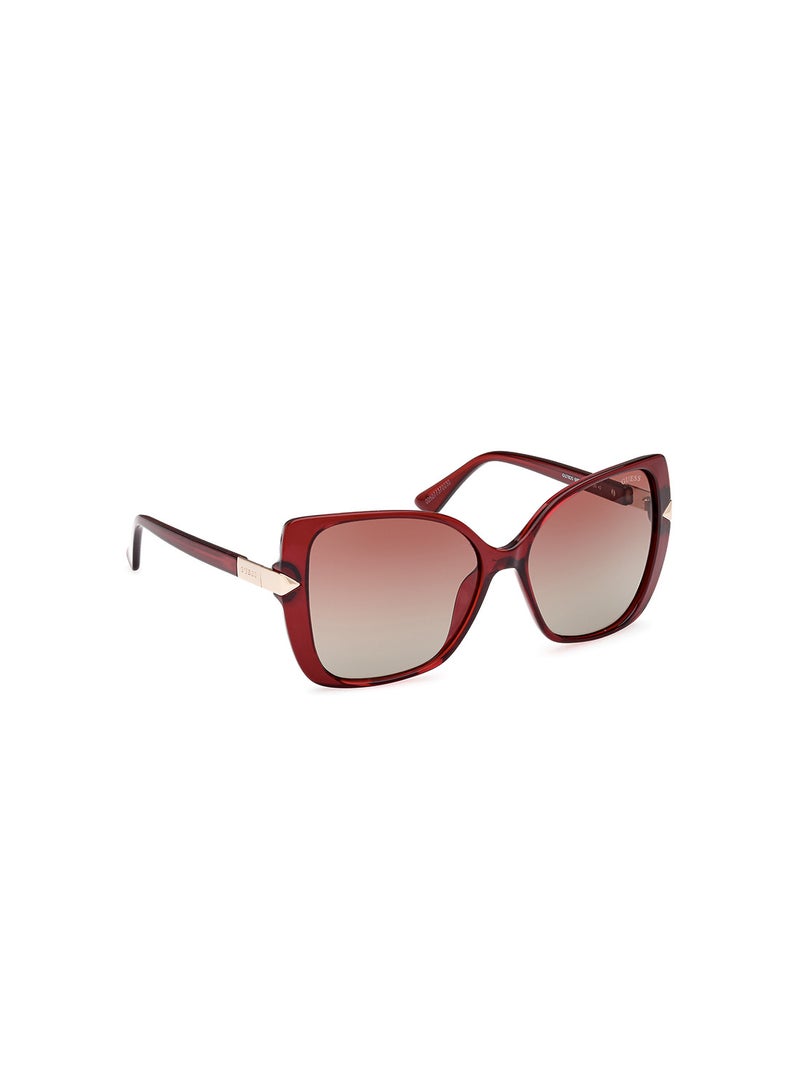 GUESS Women's UV Protection Butterfly Sunglasses - GU782069F56 - Lens Size: 56 Mm - Image 4